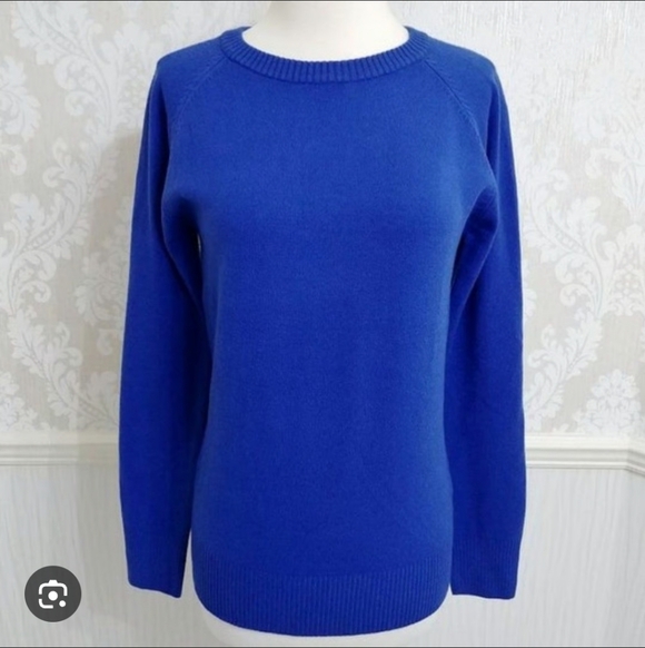 French Connection Sweaters - French Connection Men's Vibrant Blue Crewneck Sweater